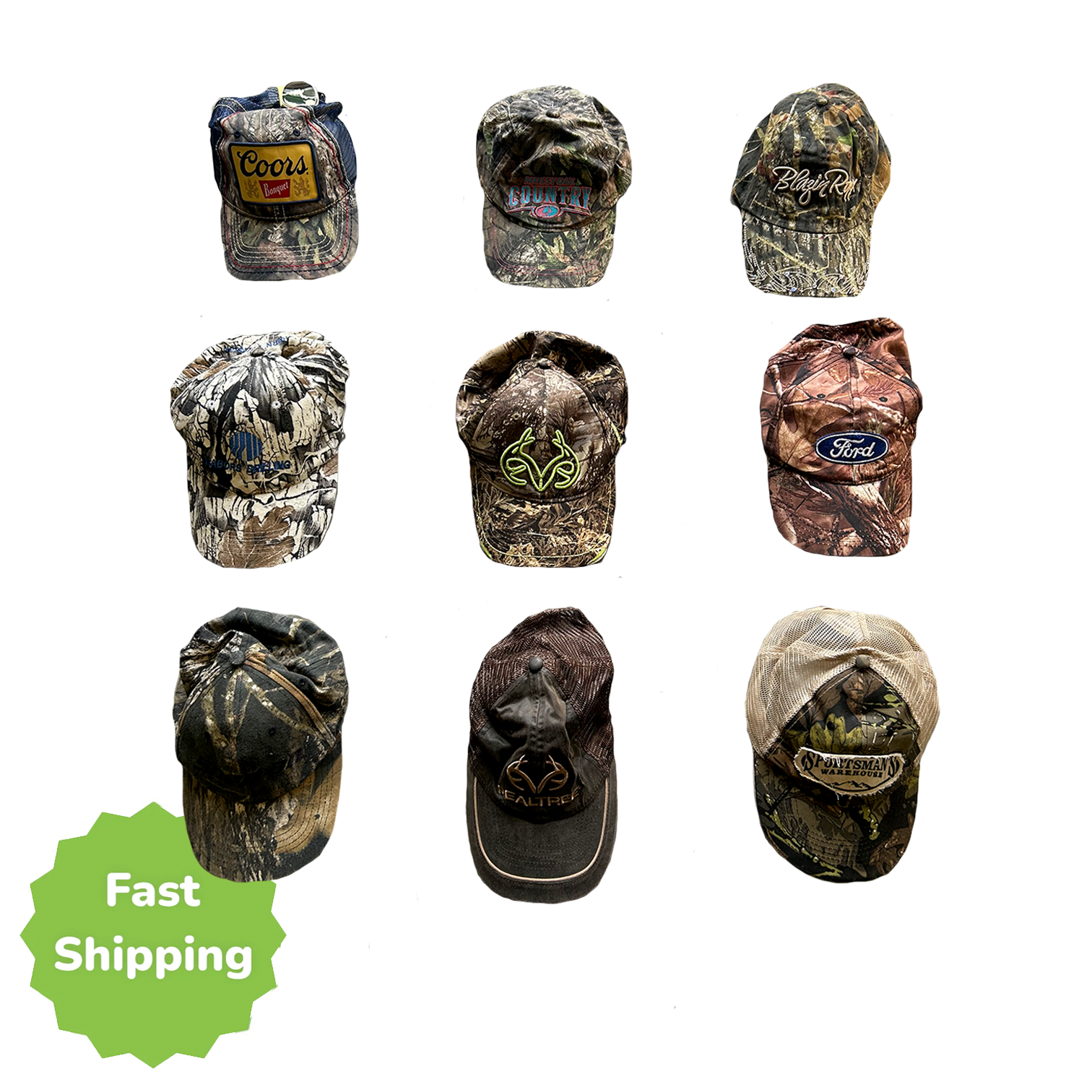 20 x Real Tree / Camo Hats